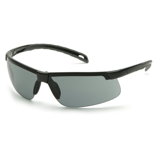 Pyramex Ever-Lite, Safety Glasses, Anti-Scratch, Gray Lens, Black Frame, Half-Frame SB8620D - main